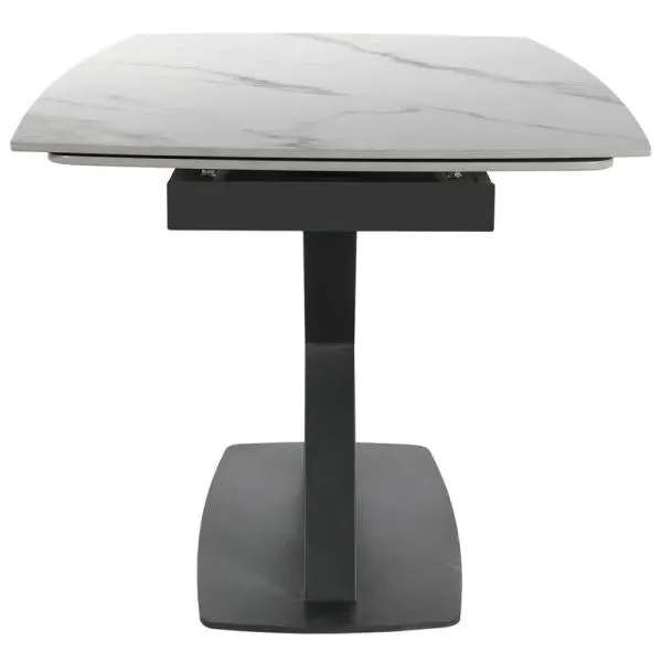 Vernal 6-8 Seater Extendable Dining Table - White, Sintered Stone