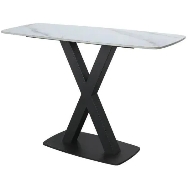 Vernal Console Table - White, Sintered Stone