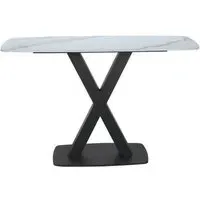 Vernal Console Table - White, Sintered Stone