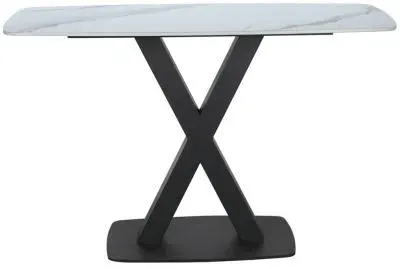 Vernal Console Table - White, Sintered Stone