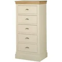 Versailles 5 Drawer Narrow Chest - Ivory