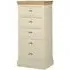 Versailles 5 Drawer Narrow Chest - Ivory