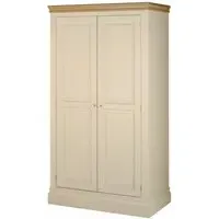Versailles Ivory Painted 2 Door Wardrobe - Ivory