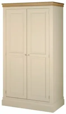 Versailles Ivory Painted 2 Door Wardrobe - Ivory