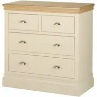 Versailles Ivory Painted 2+2 Drawer Chest - Ivory