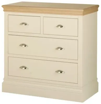 Versailles Ivory Painted 2+2 Drawer Chest - Ivory