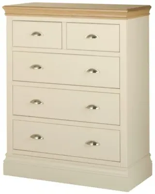 Versailles Ivory Painted 2+3 Drawer Chest - Painted