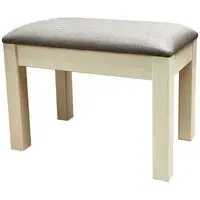 Versailles Padded Dressing Stool - Ivory