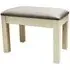 Versailles Padded Dressing Stool - Ivory