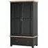 Wilmont 2 Door 2 Drawer Double Wardrobe - Raven Black