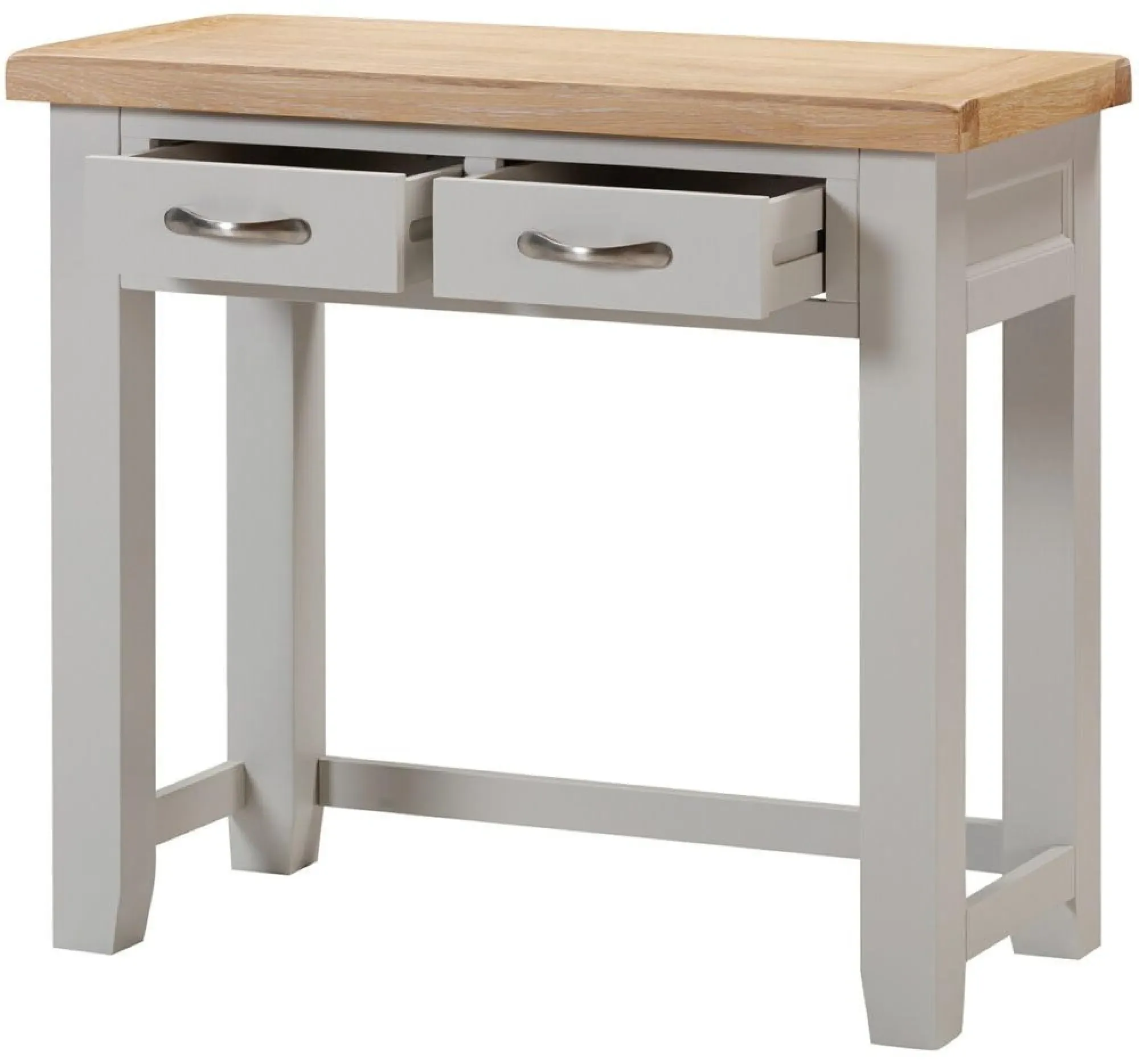 Wilmont 2 Drawer Dressing Table - Moon Grey, Oak