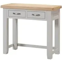 Wilmont 2 Drawer Dressing Table - Moon Grey, Oak
