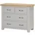 Wilmont 2+2 Drawer Chest - Moon Grey, Oak
