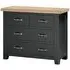Wilmont 2+2 Drawer Chest - Raven Black, Oak