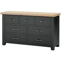 Wilmont 3+4 Drawer Chest - Raven Black