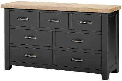 Wilmont 3+4 Drawer Chest - Raven Black