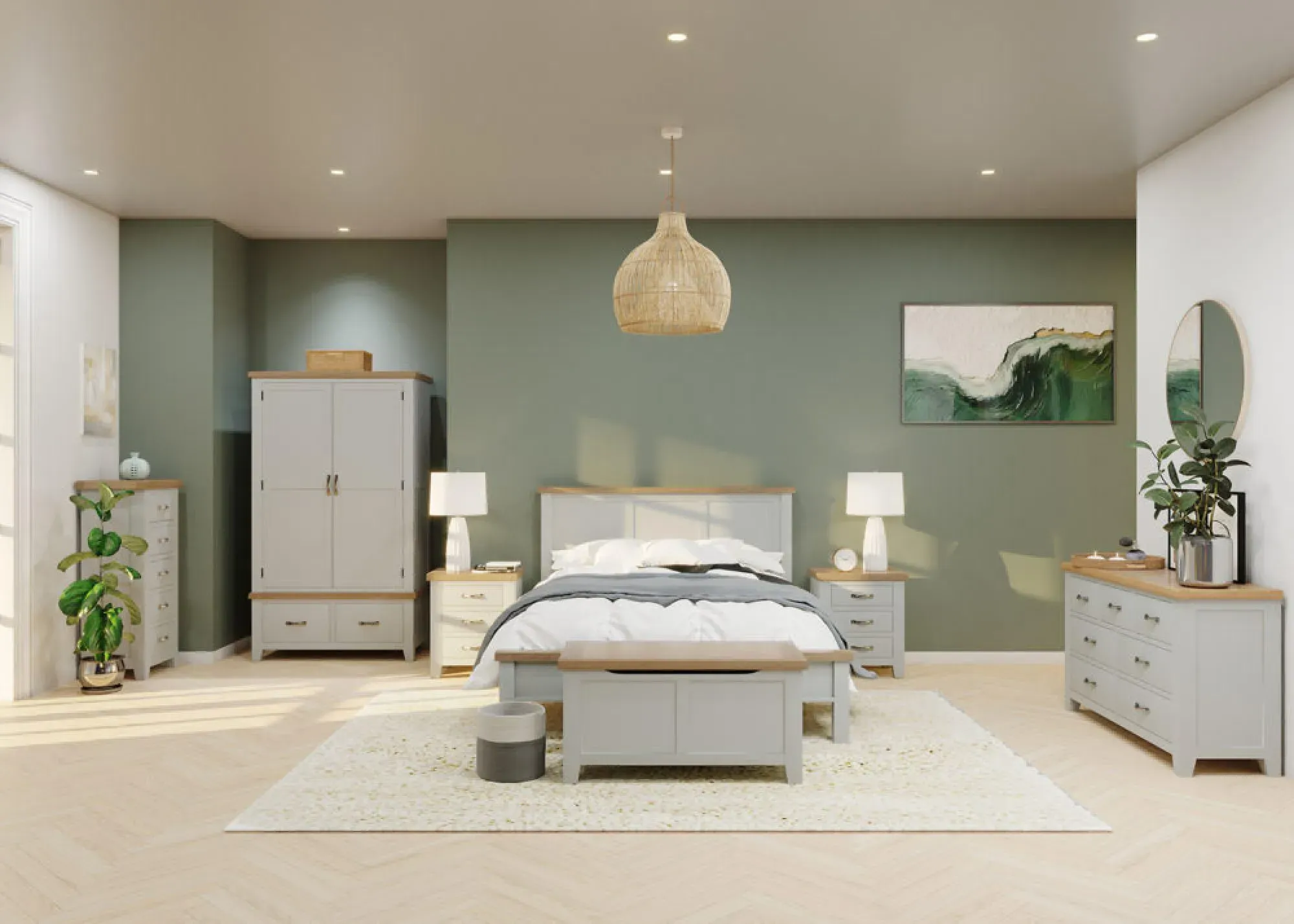 Wilmont Bed Frame - Moon Grey