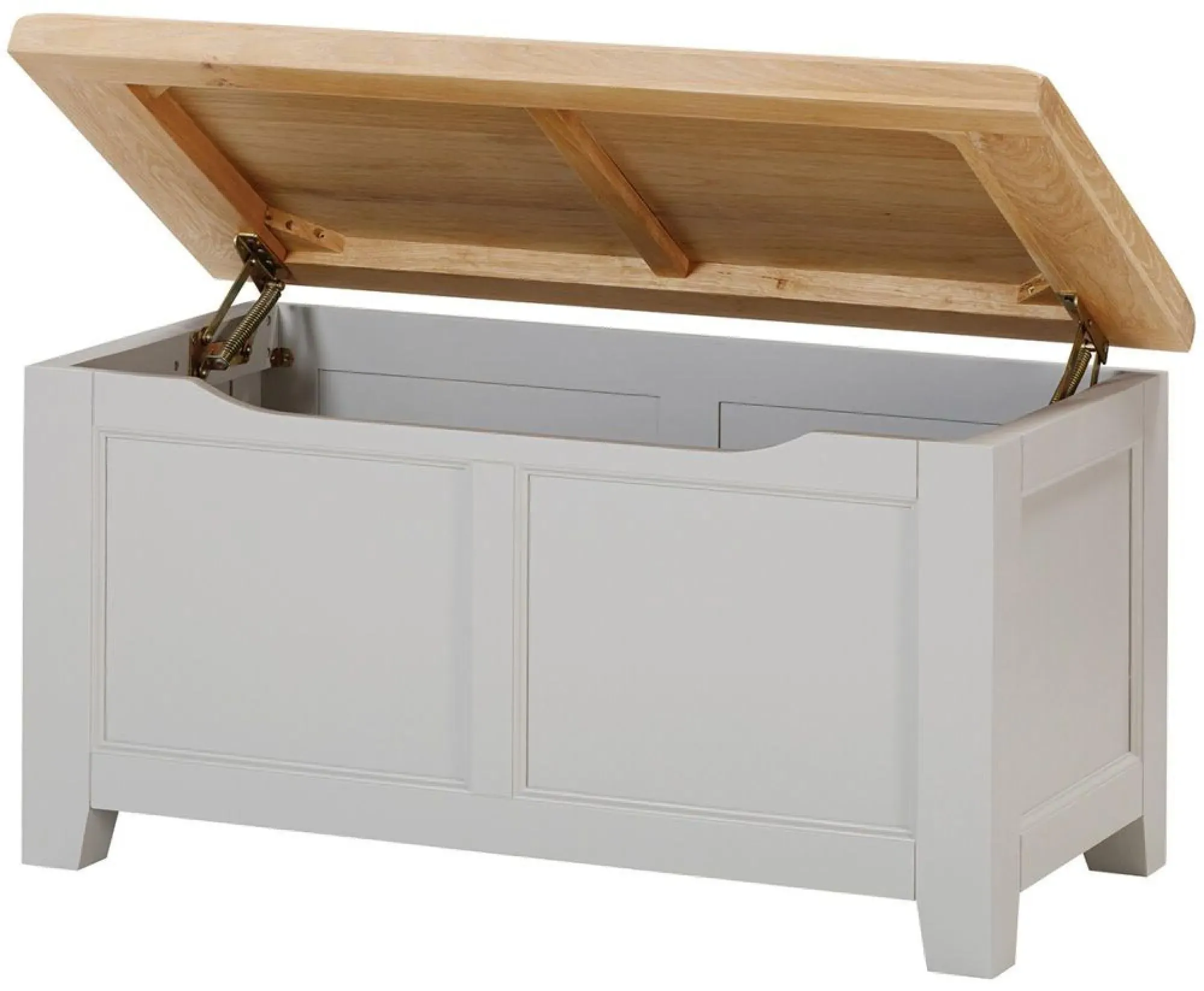 Wilmont Blanket Box - Moon Grey, Oak
