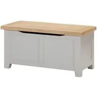 Wilmont Blanket Box - Moon Grey, Oak