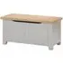 Wilmont Blanket Box - Moon Grey, Oak