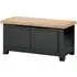 Wilmont Blanket Box - Raven Black, Oak