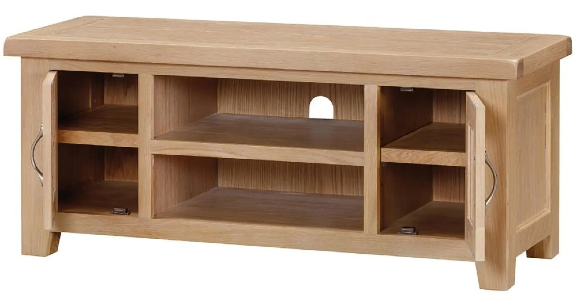 Wilmont Oak 120cm TV Unit with Storage - White