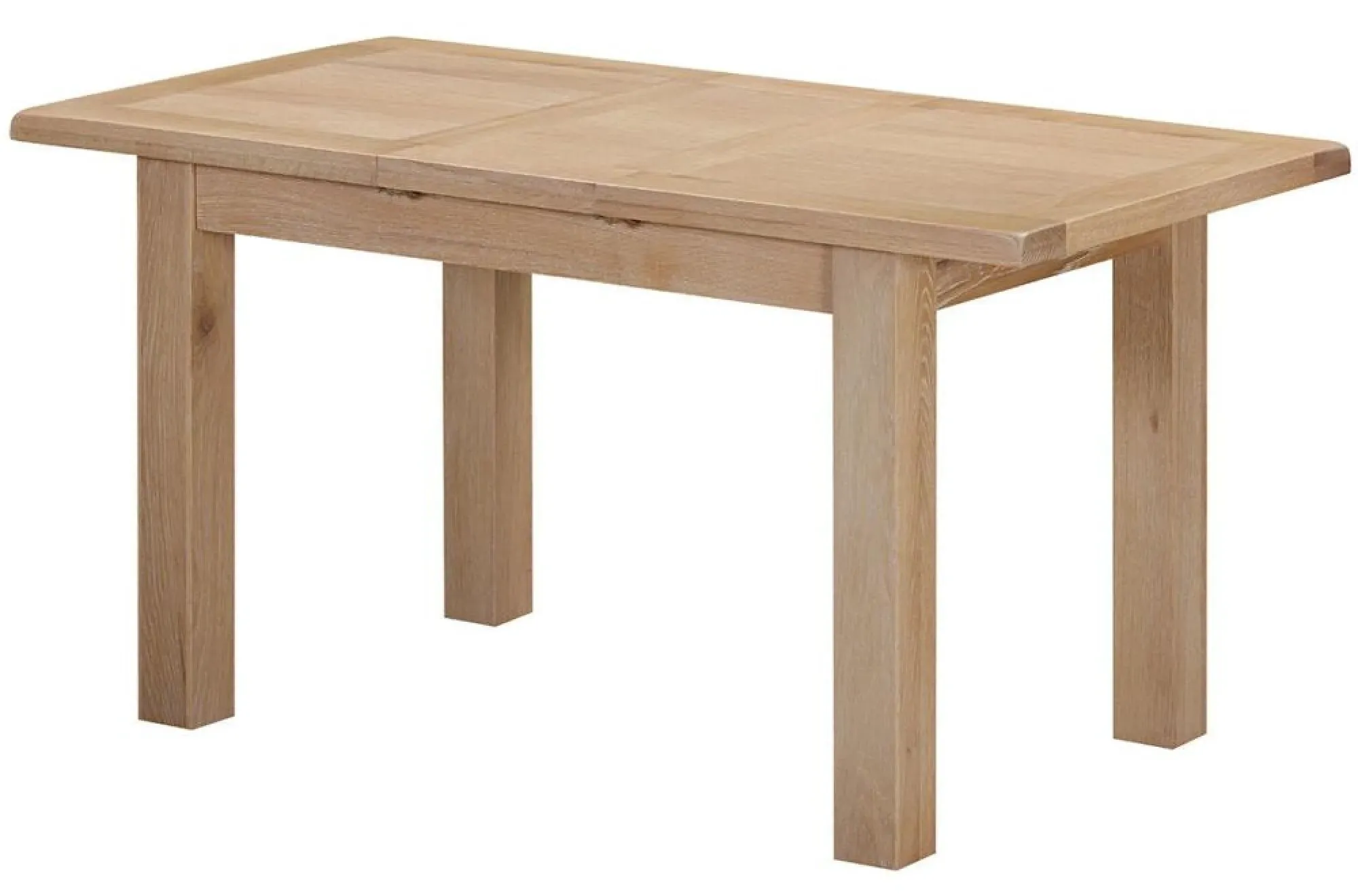 Wilmont Oak 4-6 Seater Extending Dining Table - Pale White
