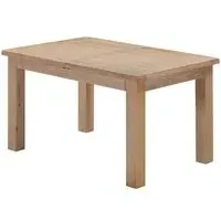 Wilmont Oak 4-6 Seater Extending Dining Table - Pale White