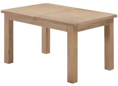 Wilmont Oak 4-6 Seater Extending Dining Table - Pale White