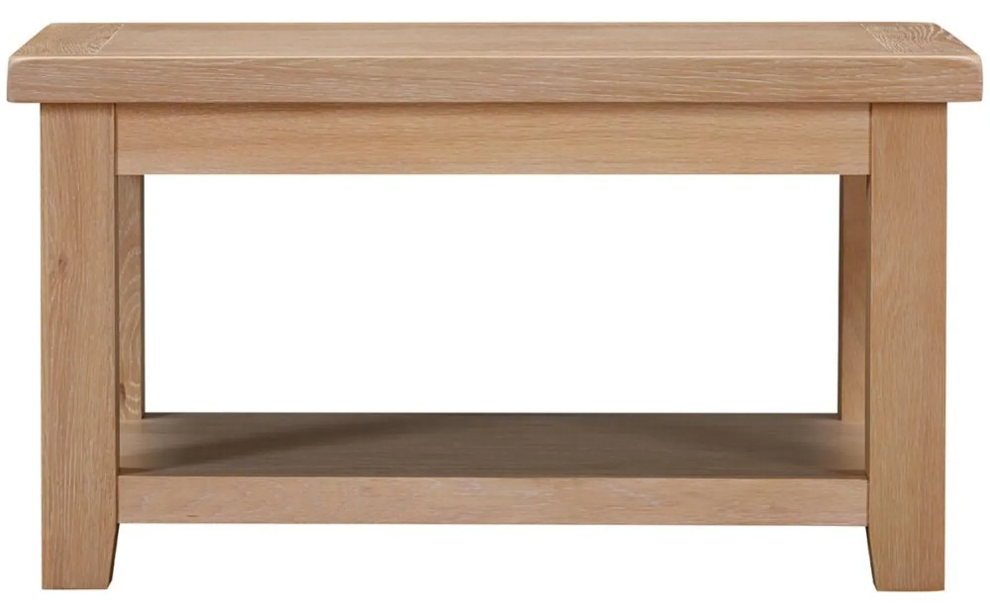 Wilmont Oak 90cm Coffee Table - White, Oak