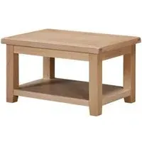 Wilmont Oak 90cm Coffee Table - White, Oak