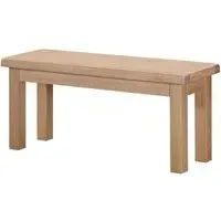 Wilmont Oak Large Dining Bench - Pale White Washed, Oak