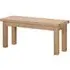 Wilmont Oak Large Dining Bench - Pale White Washed, Oak