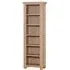 Wilmont Oak Narrow Bookcase - White, Oak