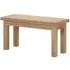 Wilmont Oak Small Dining Bench - Pale White Washed
