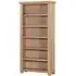 Wilmont Oak Wide Bookcase - White, Oak