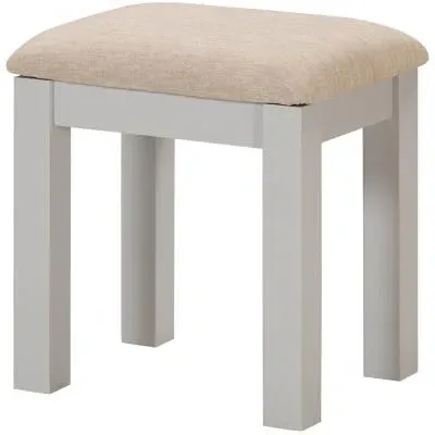 Wilmont Square Dressing Stool - Moon Grey image