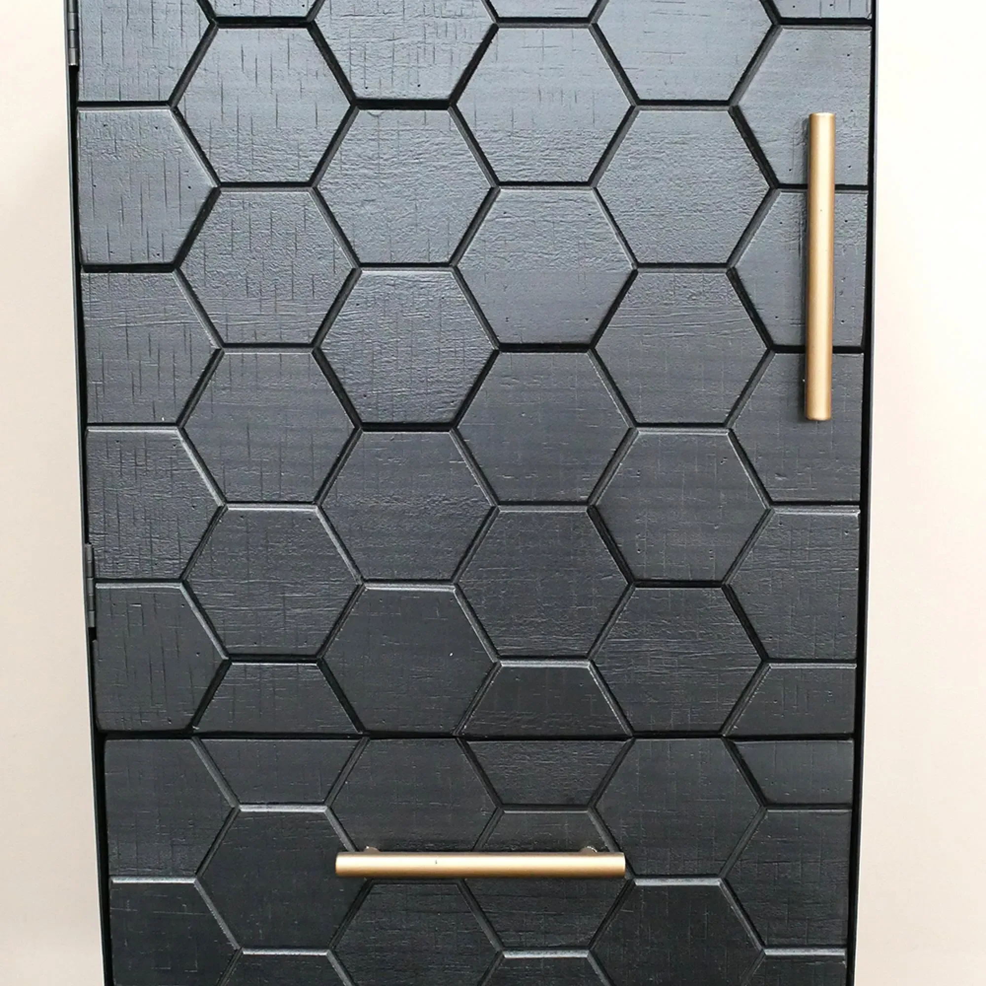 1 Door 1 Drawer Hall Cabinet - Black, Metal