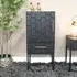1 Door 1 Drawer Hall Cabinet - Black, Metal