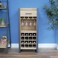 1 Drawer Bar Cabinet - Wood