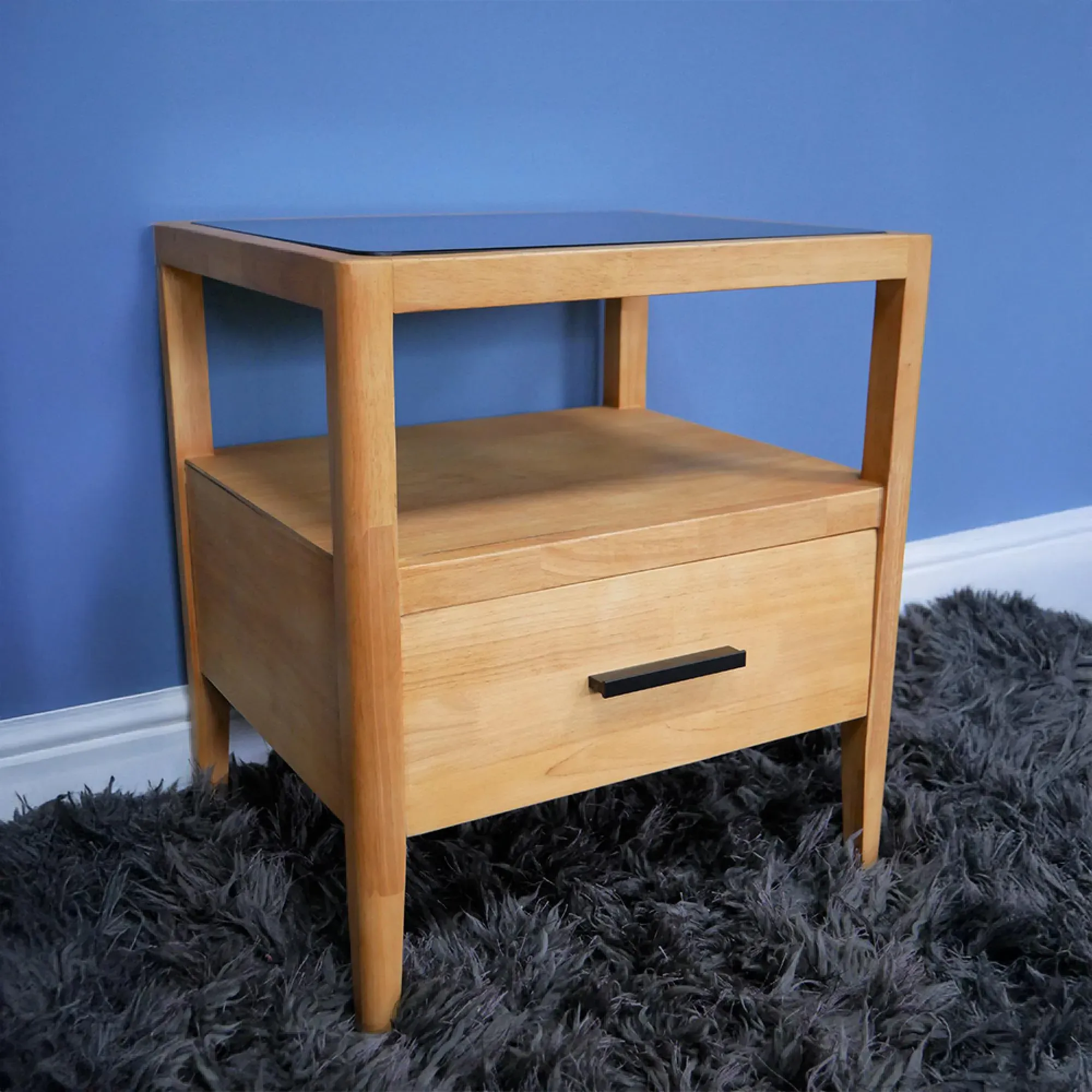 1 Drawer Bedside Cabinet - Brown, Wood