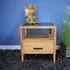 1 Drawer Bedside Cabinet - Brown, Wood