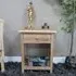 1 Drawer Bedside Cabinet - Teak Wood
