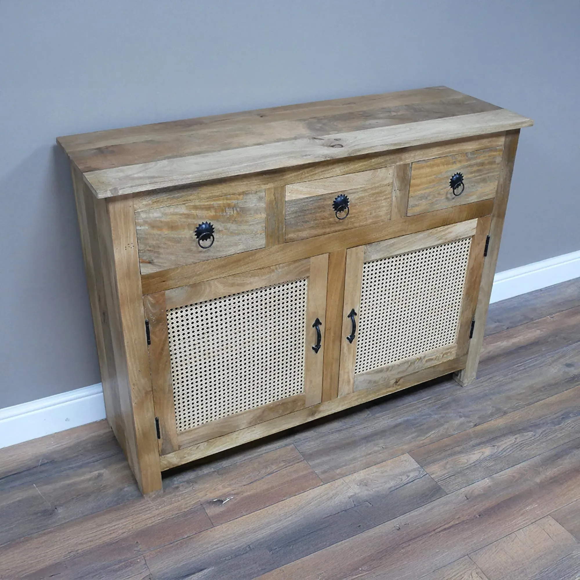 2 Door Medium Sideboard - Natural, Acacia Wood