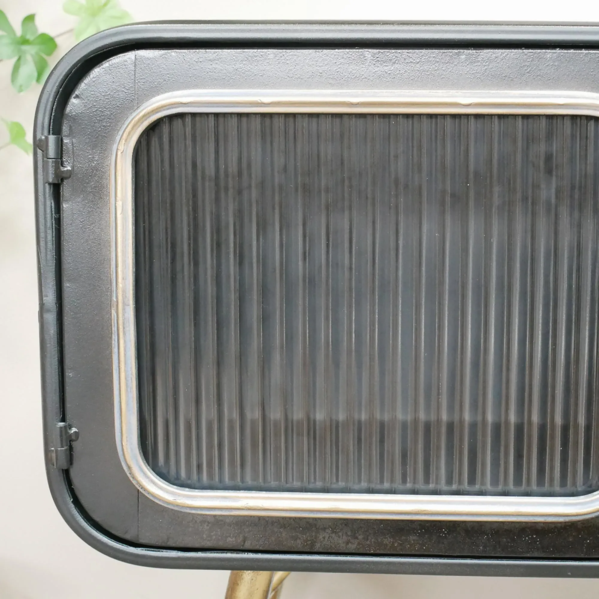 2 Door Small Cabinet - Black, Metal