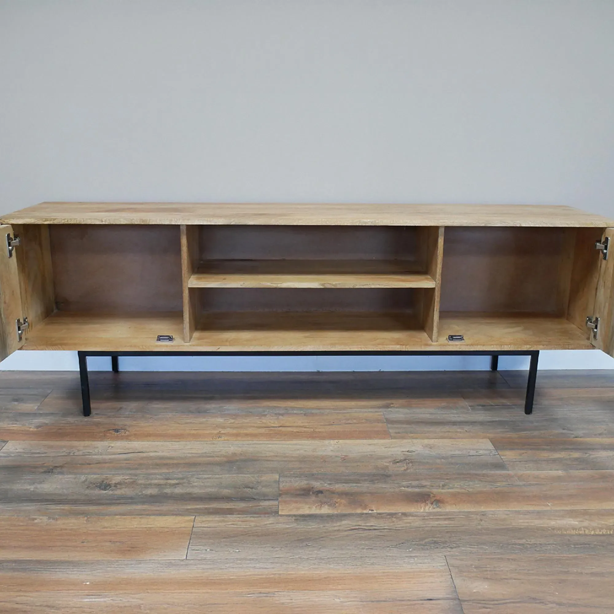 2 Door TV Unit - Mango Wood
