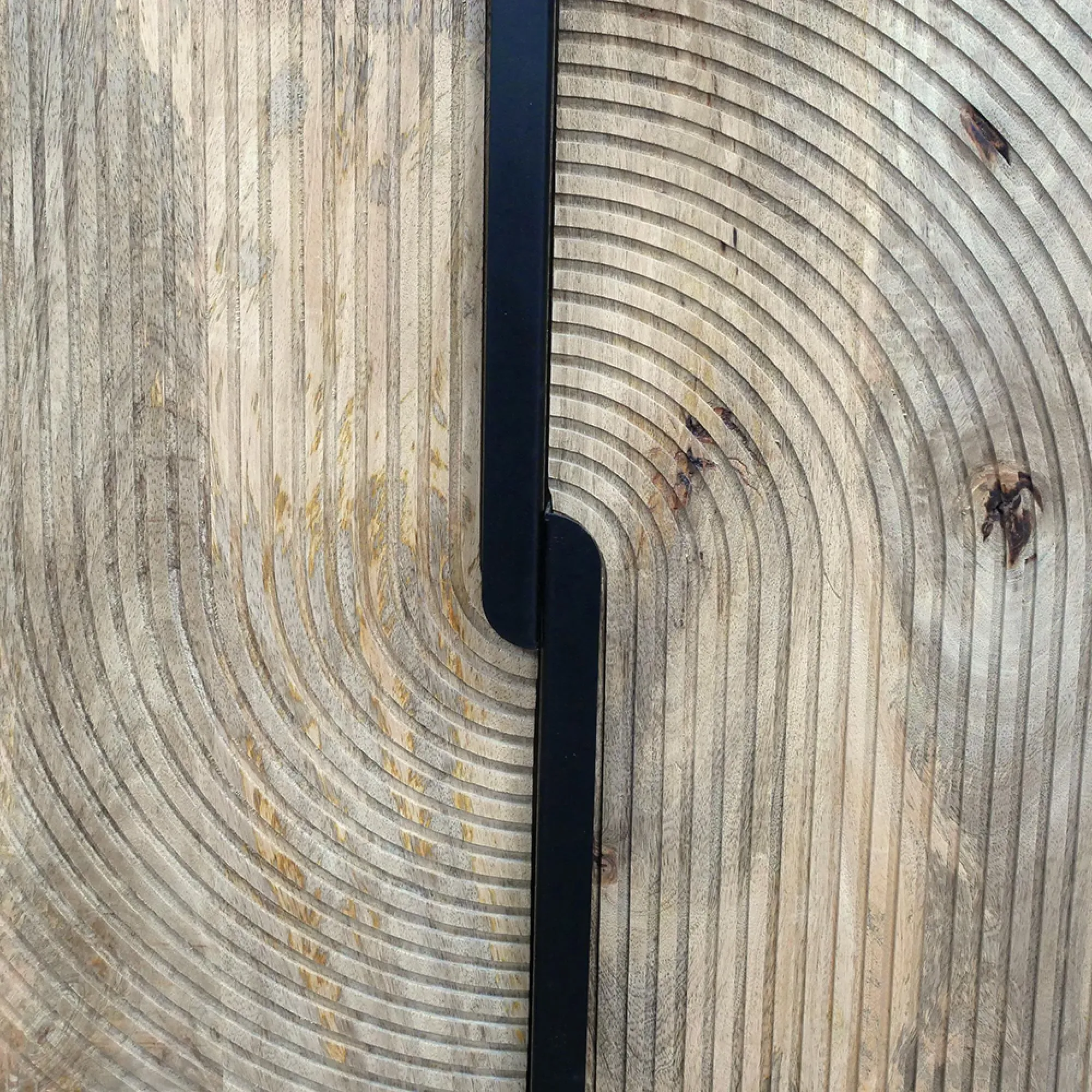 2 Door Wine Cabinet - Mango Wood