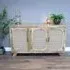 3 Door Medium Sideboard - Mango Wood, Rattan