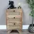 3 Drawer Bedside Cabinet - Mango Wood