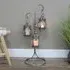 3 Hanging Lanterns on Stand - Set of 2 - Grey